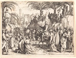 Inntoget i Jerusalem av Jacques Callot