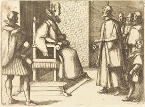Toscanas utsending takker dronningen av Jacques Callot
