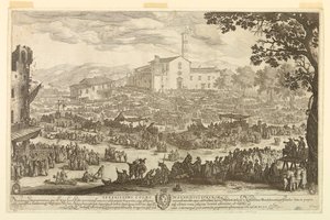 Messen på Impruneta av Jacques Callot
