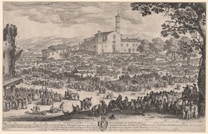Messen på Impruneta av Jacques Callot