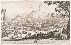 Markedet i L’Impruneta av Jacques Callot