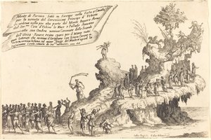Fløten av Mount Parnassus av Jacques Callot