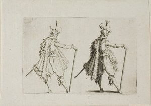 The Gentleman with a Large Cane, fra The Caprices av Jacques Callot