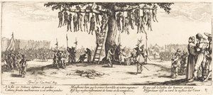 Hengingen, ca. 1633. av Jacques Callot