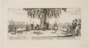 The Hanging, plate elleve fra The Miseries of War av Jacques Callot