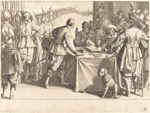 Ansettelsen av troppene, ca. 1614. av Jacques Callot