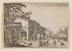 Gården, fra «Lunene» (Nancy-utgaven) av Jacques Callot