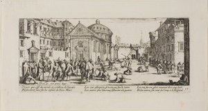 The Hospital, plate femten fra The Miseries of War av Jacques Callot