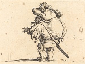 Pukkelryggen med fjærhetten av Jacques Callot