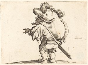 Pukkelryggen med fjærhetten av Jacques Callot
