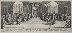The Large Miseries of War: Distribution of Recompense, 1633. av Jacques Callot