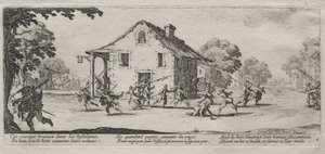 The Large Miseries of War: Marauding, 1633. av Jacques Callot