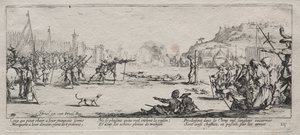 The Large Miseries of War: The Firing Squad av Jacques Callot
