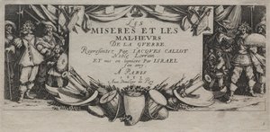 The Large Miseries of War: Tittelside av Jacques Callot