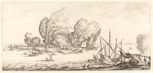 Den store steinen, sannsynligvis ca. 1630. av Jacques Callot
