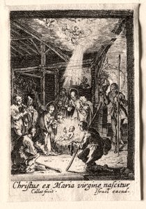 Jomfruens liv: Fødselen. av Jacques Callot