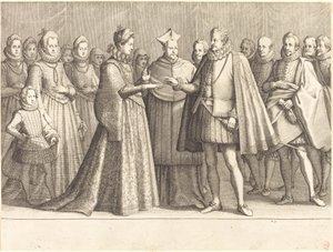 Ekteskapet til Ferdinando og Christine av Lorraine av Jacques Callot