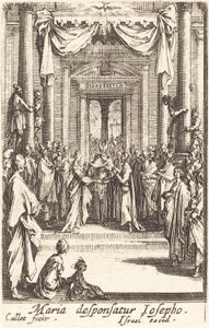 Jomfruens ekteskap, i eller etter 1630. av Jacques Callot