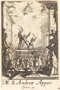 Saint Andrews martyrium av Jacques Callot