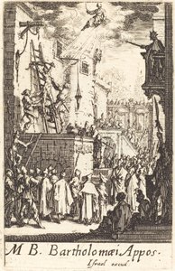 Martyrdommen til Saint Bartholomew av Jacques Callot