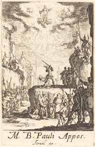 Saint Pauls martyrium av Jacques Callot