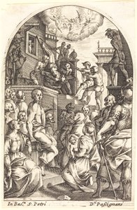 Sankt Peters martyrium av Jacques Callot