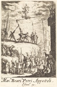 Sankt Peters martyrium, ca. 16341635. av Jacques Callot