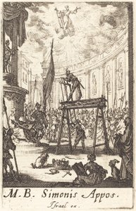 Sankt Simons martyrium av Jacques Callot
