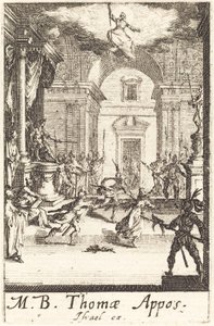 The Martyrium of Saint Thomas av Jacques Callot