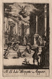 Apostlenes martyrium: St. Jakob den mindre. av Jacques Callot
