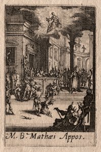 Apostlenes martyrium: St. Matteus av Jacques Callot