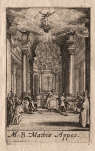 Apostlenes martyrium: St. Matthias av Jacques Callot