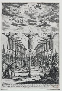 The Martyrs of Japan, 1600-tallet. av Jacques Callot