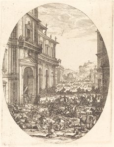 Massakren på de uskyldige, ca. 16181620. av Jacques Callot