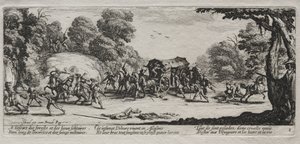 The Miseries of War: Highway Robbery, 1633. av Jacques Callot