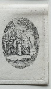 Lidenskapens mysterier: Kristus tatt til fange. av Jacques Callot