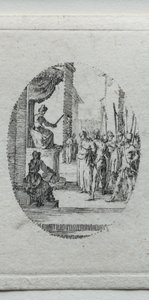 Lidenskapens mysterier: Kristus før Pilatus av Jacques Callot