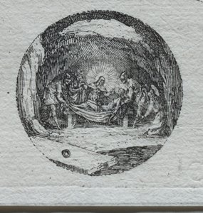 The Mysteries of the Passion: The Entombment. av Jacques Callot