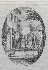 The Mysteries of the Passion: The Visitation. av Jacques Callot