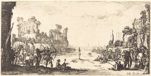 The Ordeal av Arrows Saint Sebastian, ca. 16321633. av Jacques Callot