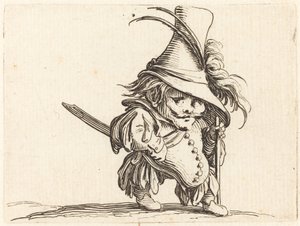 The Potbellied Mann med den høye hatten av Jacques Callot