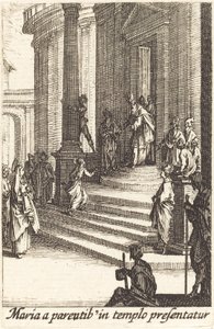 Presentasjonen av jomfruen, i eller etter 1630. av Jacques Callot