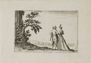 The Promenade, fra The Caprices av Jacques Callot