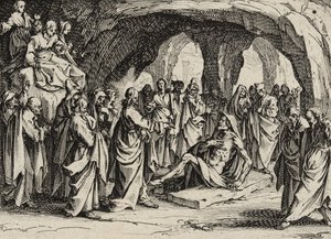 Lasarus' oppstandelse, 1635 av Jacques Callot