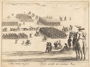Gjennomgangen, ca. 16271628. av Jacques Callot