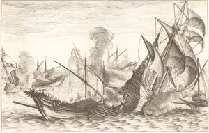 Det andre sjøslaget av Jacques Callot