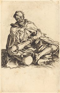 Den syke mannen, ca. 1622. av Jacques Callot