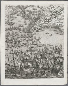 The Siege of La Rochelle: Plate 11 av Jacques Callot