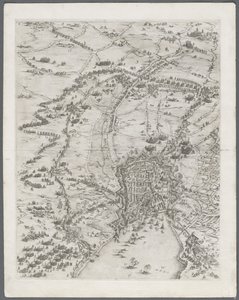 Beleiringen av La Rochelle: Plate 6, 1628-1630. av Jacques Callot