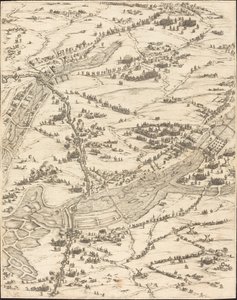Beleiringen av La Rochelle [plate 7 av 16; sett består av 1952.8.97-112] av Jacques Callot